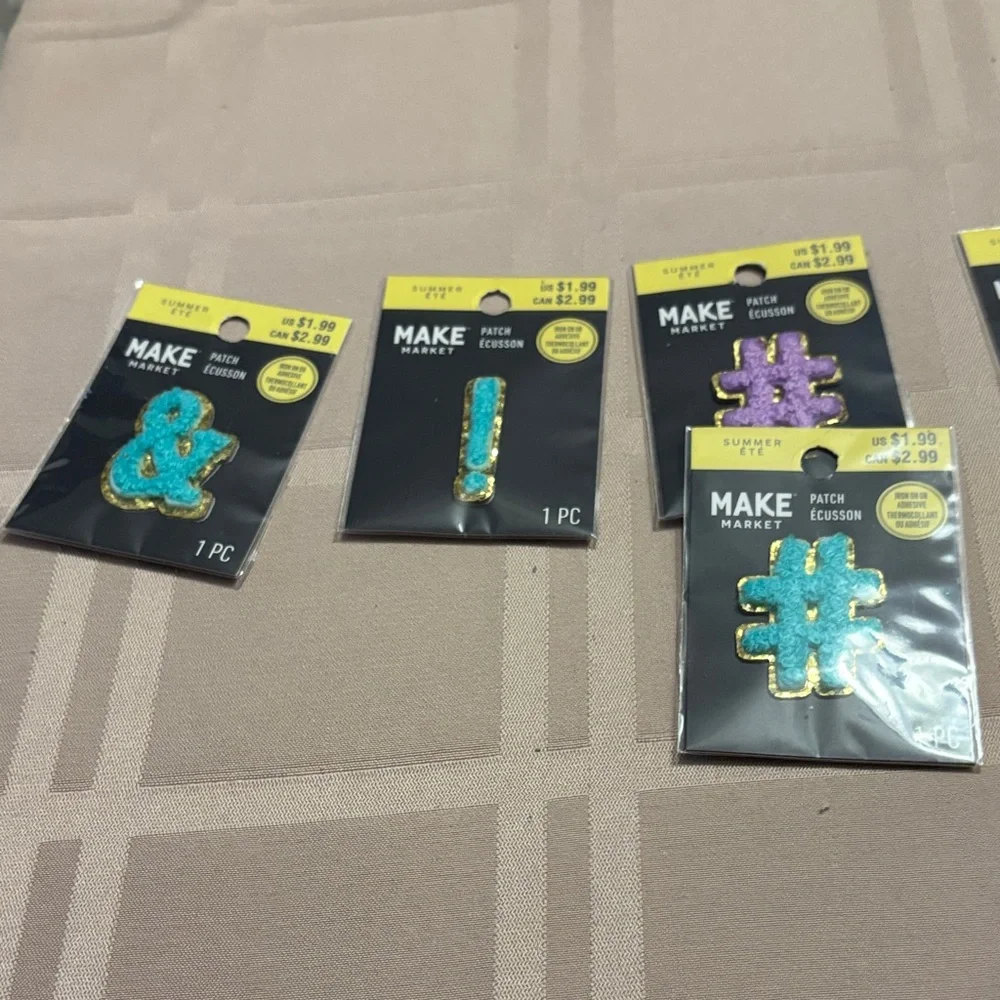 Colorful Letter alphabetical patches